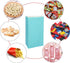 KEYYOOMY Small Teal Blue Paper Bags, Teal Blue Party Favor Bags, 24 CT, 9.4 x 5.1 x 3.1 In