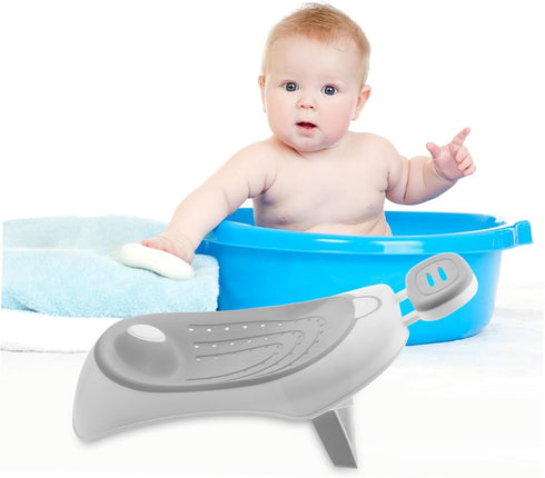 Adjustable Bath Seat with Non-Slip Foam Support Foldable Bathtub Mat for Versatile Bath Stool Bed Fits Double Sinks