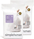 simplehuman Custom Fit Trash Can Liner F, 25 Liters / 6.5 Gallons, 20 Count (Pack of 2)