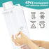 Laundry Detergent Dispenser-2 Pack, 98 oz Detergent Dispenser with 4 Removable Labels, Laundry Soap Dispenser for Laundry Room Organization and Storage, BPA Free & PET Plastic Clear by Bikkii