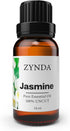 Zynda Jasmine Essential Oil 100% Pure and Natural Organic Jasmine Oil Extract for