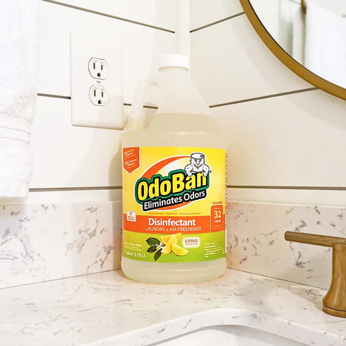 OdoBan Ready-to-Use Disinfectant and Odor Eliminator, Citrus Scent, Set of 2, 32 oz Spray & 1 Gallon Concentrate