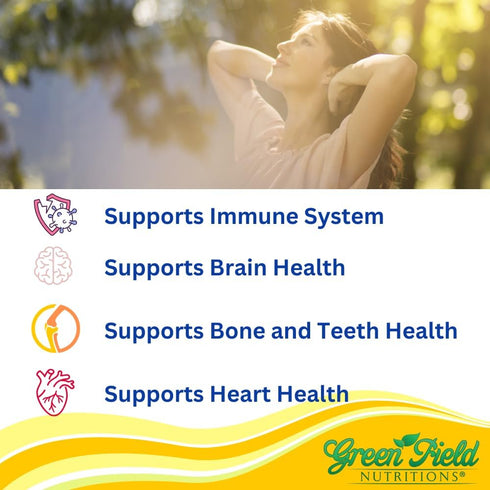 Greenfield Nutritions Halal Vitamin D3 2000 IU Softgel - 50 mcg High Potency D3, 120 Unflavored Mini Softgels - Halal Vitamins D with Halal Beef Gelatin, Supports Immune Bone Teeth Brain and Hair