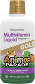NaturesPlus Animal Parade Source of Life Gold Children's Liquid Multivitamin, 30 OZ, Natural Tropical Berry Flavor, 60