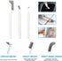Kuaquetto Set 6Pcs 2Pcs Small Scrub Brush, Hard Bristle Crevice Cleaning Brush with Brush Heads & Handles