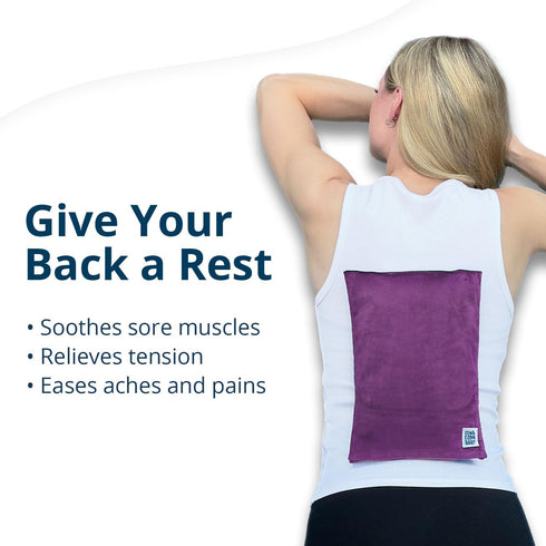 Microwave Heating Pad with Removable Cover - Portable Heating Pad for Back Pain Relief, 10" x 7"