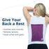 Microwave Heating Pad with Removable Cover - Portable Heating Pad for Back Pain Relief, 10" x 7"