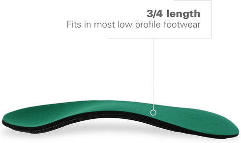 Spenco Rx Orthotic Arch Support Shoe Insoles, 3/4 Length, Women's 11-12.5/Men's 10-11.5