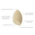 Jenny Patikin Pure Luxury Green Tea Makeup Sponge - Organic Beauty Blender for Flawless Face Makeup Blending