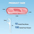 10 Pack Mini Floss Picks, Flosser Dispenser Dental Floss Case, Portable Toothpicks with Travel Case for Teeth Cleaning