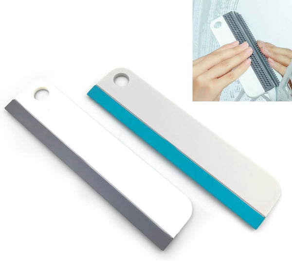 All-Purpose Mini Soft Rubber Window Squeegee, Glass Cleaning Tool for Bathroom, Kitchen Countertops, and Car Windshield