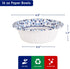 JOLLY CHEF 16 oz Paper Bowls 156 Count Soak Proof, Heavy Duty Printed Disposable Small Bowls Bulk for Dinner or Lunch by JOLLY CHEF