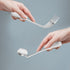 Healvian 3pcs Adaptive Utensils,Adaptive Forks and Spoon Set,Left Handed Grip Easy Offset Spoon and Fork for Hand Tremors Built Up Handicap Utensils for Adults Elderly Disabled,Angled Spoon and Fork