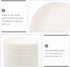 100Pcs Disposable Paper Cup Cover, Recycled Hot Cup Lid for Tea Coffee Mug, Stackable for Cafe Hotel