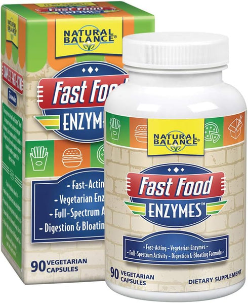 Natural Balance Fast Food Enzymes, 90 Capsules