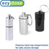 EZY DOSE Keychain Pill Case, Medicine Planner, Daily Organizer Box, Stainless Steel, Color May Vary