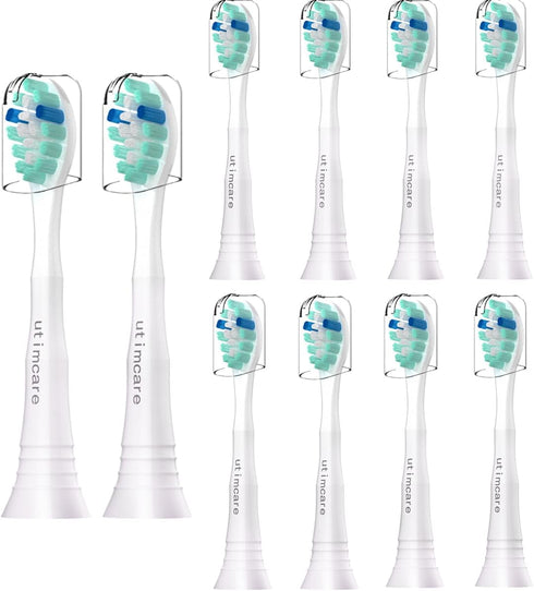 Replacement Toothbrush Heads Compatible with Philips Sonicare Electric Toothbrush, 10 Pack Refills