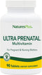 NaturesPlus Ultra Prenatal Multivitamin, 800 mcg Folate, 90 Vegetarian Tablets, Gluten-Free, 45 Servings