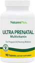 NaturesPlus Ultra Prenatal Multivitamin, 800 mcg Folate, 90 Vegetarian Tablets, Gluten-Free, 45 Servings
