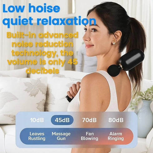 HKDFCXL 2025 hammer set, new fascia gun portable massage low noise, equipped with four professional replacement heads