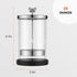 TASALON Barber Jar (25 oz) - Stainless Cap and Durable Glass, Disinfectant Jar with Removable Basket for Salon or Nail
