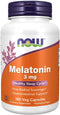 NOW Foods Melatonin 3 mg Supplements, Free Radical Scavenger*, Healthy Sleep Cycle*, 180 Veg Capsules