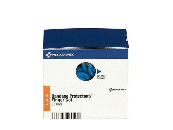 First Aid Only FAE-6050 SmartCompliance Finger Cots, 50 Count First Aid Kit Refill Supplies for Business and Home