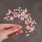 Heread Pearl Bride Wedding Hair Pins, Leaf Bridal Head Piece Flower Hair Accessories for Women and Girls (Pack of 3)