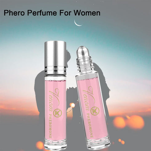 Women Pheromone Perfume Oil - Long-lasting Roll-on Fragrance to Attract Men (Pack of 2)