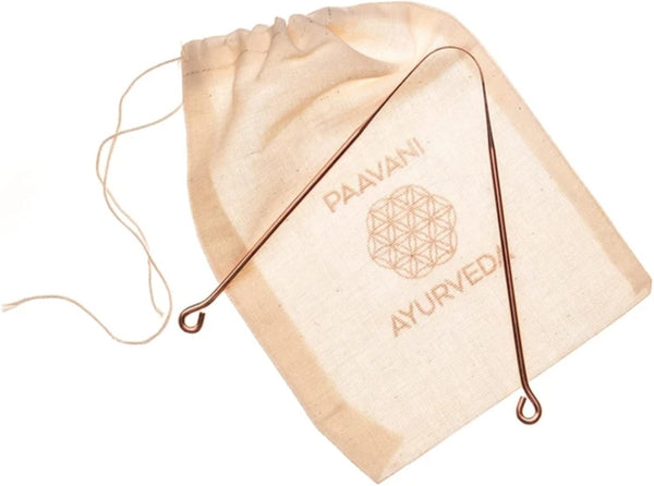 PAAVANI Ayurveda Copper Tongue Scraper