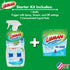 Libman Iluma Glass & Mirror Cleaner, 24 fl oz Refillable Bottle with 5 Total Concentrated Dissolvable Pods