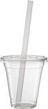 Clear Jumbo Smoothie Straws, 100 Pack of 9'' Disposable Wide-mouthed Large Milkshake Straws