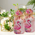 Elwish 24pcs Plastic Drawstring Flamingo Treat Bags for Birthday Party, Wedding, Baby & Bridal Showers