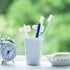 Beavorty 2pcs Two-Sided Denture Brush for Cleaning False Teeth, Travel Set