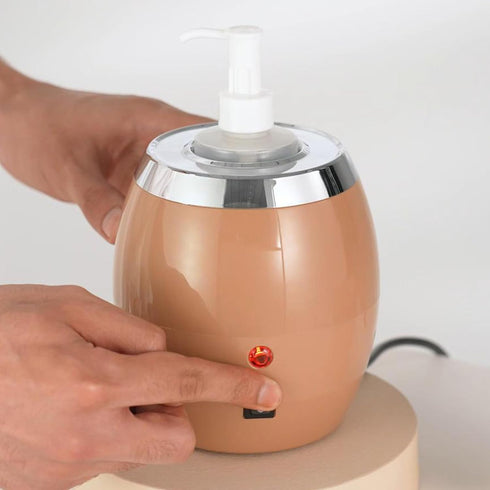 Master Massage Golden Touch Single Bottle Massage Oil Warmer-Professional Lotion Heater- Original Design Massage Cream