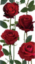 Zonon 50 Pcs Red Rose Paper Guest Towels Floral Guest Napkin 2 Ply
