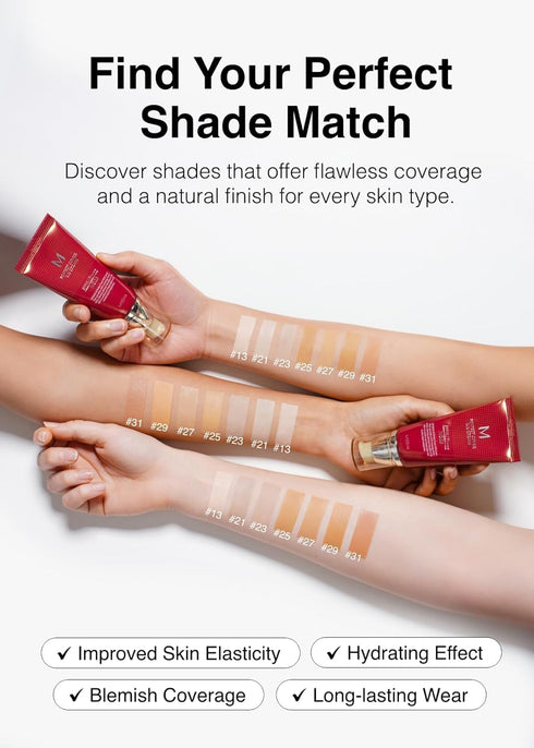MISSHA M Perfect BB Cream No.23 Natural Beige for Light Skin Tone with SPF 42 PA +++ 1.69 Fl Oz