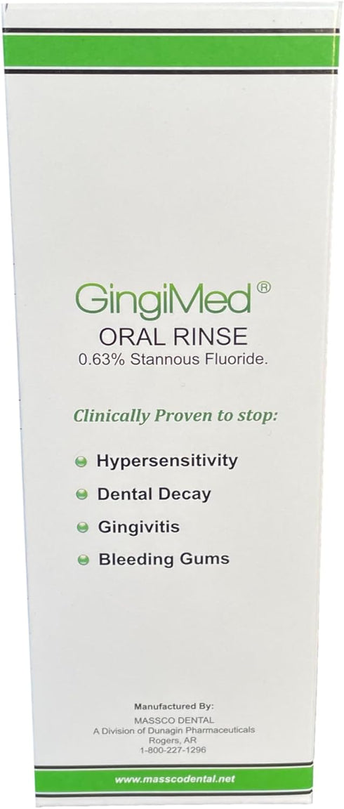 Mint Flavored .63% Stannous Fluoride Dental Rinse, 10 Ounce Bottle for Tooth Decay, Sensitivity, Gingival Bleeding