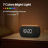 ANJANK Alarm Clock White Noise Sound Machine with Bluetooth Speaker, 21 Sounds, 7 Night Lights, Small Design