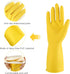 IUCGE 2 4 Rubber gloves dishwashing or Pairs for Kitchen,Cleaning gloves for household Reuseable.