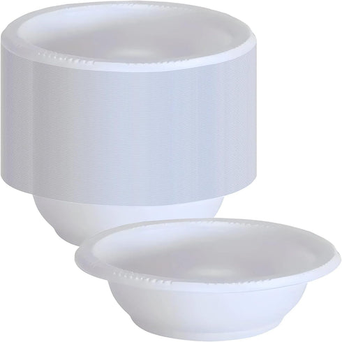 Party Dimensions Premium Heavy Weight Dessert Bowls - Small Plastic Disposable for Party Catering Supplies, 100 Pcs