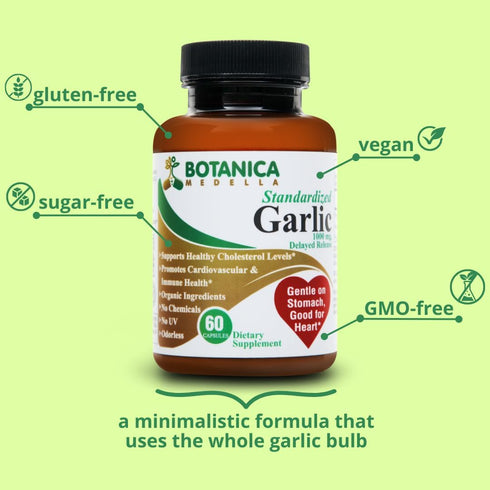 12400 mcg Allicin, TESTED by 3rd Party, Odorless, Organic Ingredients, Delayed Release, 30 to 60 Days Supply