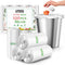 Teivio 10 Liter Strong Trash Bags, 120 Counts, 2.5 Gallon Garbage Bags, Clear, Bathroom Trash Can Liners for Home Office