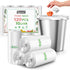 Teivio 10 Liter Strong Trash Bags, 120 Counts, 2.5 Gallon Garbage Bags, Clear, Bathroom Trash Can Liners for Home Office