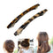 Luckycivia 2 Pack Hair Barrette - Long and Thin Handmade Celluloid Onyx Hair Clip, Elegant Automatic Hair Clip for
