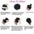 THEMIS HAIR Afro Puff Drawstring Ponytail for Black Women, Short Kinky Curly Hairpieces with Clips in Color T1B/27#
