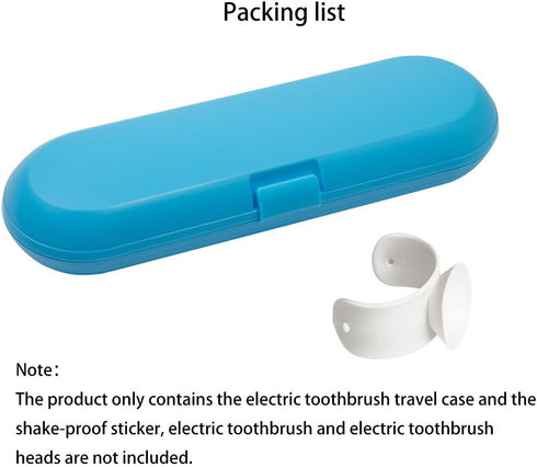 Nincha Plastic Electric Toothbrush Travel Case for Oral-B Pro Series, Blue
