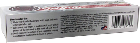 SINUVIR Eucalyptus+ Herbal Nasal Ointment 25g Tube for Immune Defense, Natural Moisturizer Balm, Relief from Sore Dry