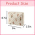 Quilted Cotton Makeup Bag 2Pcs Coquette Cosmetic Bag,Large Soft Floral Travel Toiletry Bag for Women and Girls (01Bear)