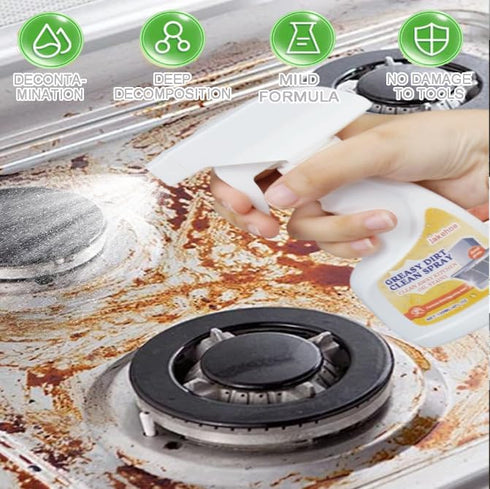 TIMEJONS Countertops, 4oz Kitchen Degreaser Spray, Heavy Duty Grease Cleaner for Stove, Oven, Range Hood & Multi